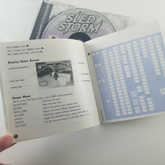 SLED STORM for Sony PlayStation, PS1 Complete w/ Manual - Picture 7 of 11